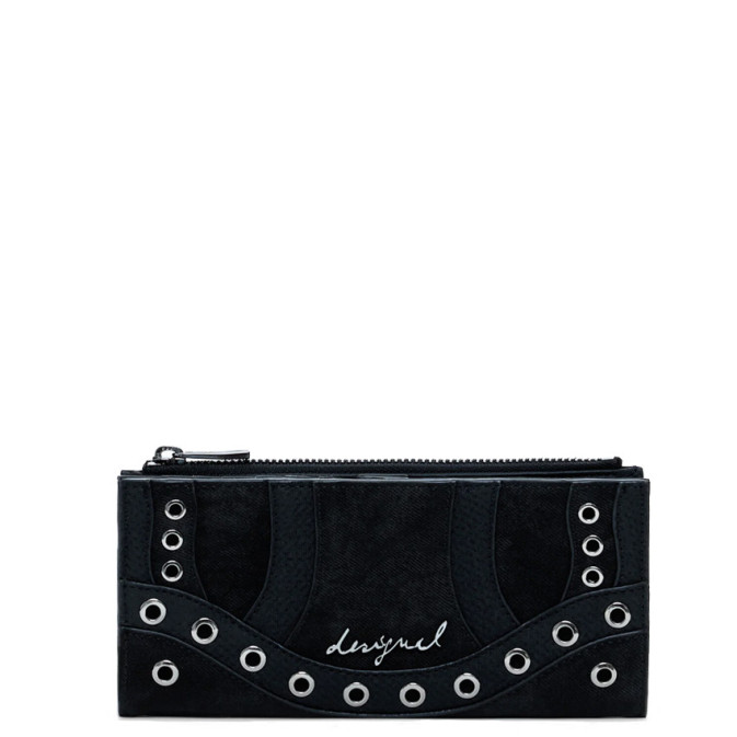 Desigual Patch Pia Leather Effect Wallet Black