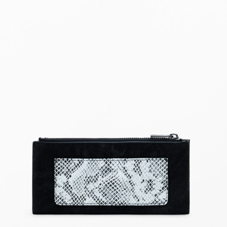 Desigual Patch Pia Leather Effect Wallet Black