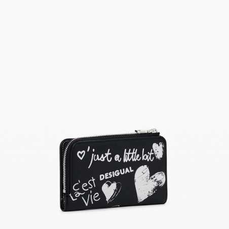 Desigual Seshat Lettered Wallet Black