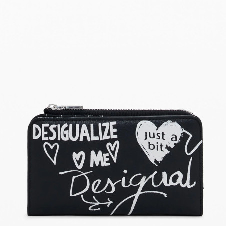 Desigual Seshat Lettered Wallet Black