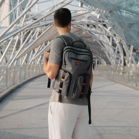 Samsonite Urban Eye Carry-On Backpack 15.6" Grey/Cognac