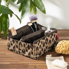 Reisenthel Fold Case Trousse Cosmétique Leo Macchiato ouvert