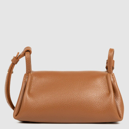 Lancaster Accordion Double Small Tote Bag 470-87 Camel-In-Orange