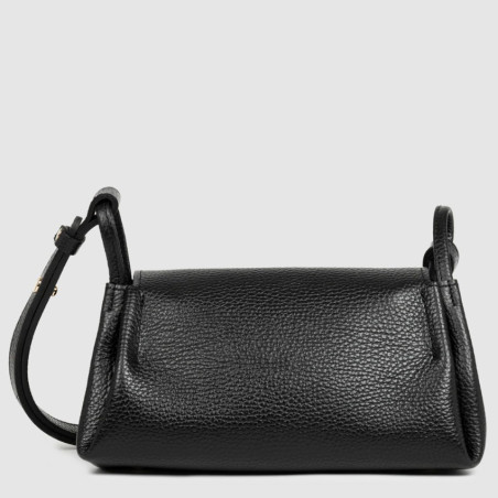Lancaster Accordion Double Small Tote Bag 470-87 Black-In-Nude