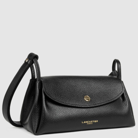 Lancaster Accordion Double Tote Bag 470-88 Noir-In-Nude