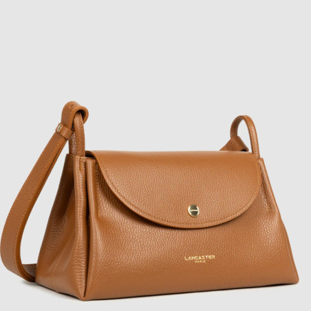 Lancaster Accordéon Double Grand Sac Trotteur 470-89 Camel-In-Orange côté