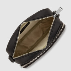 Lancaster Donna Ama Sac Porté Travers 2 Compartiments 480-067 Noir ouvert