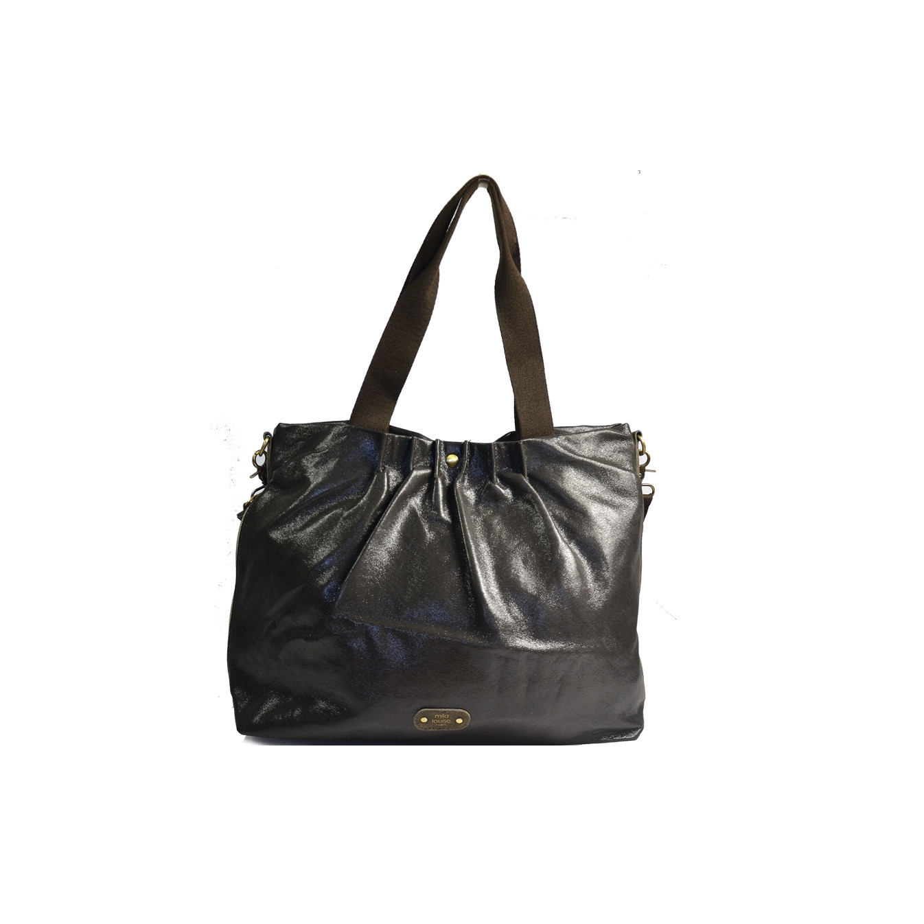Mila Louise Maena LX1 Irised Shopping Bag Smoky Khaki