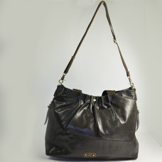 Mila Louise Maena LX1 Sac Shopping Irisé Fumé Kaki face