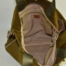Mila Louise Maena LX1 Irised Shopping Bag Smoky Khaki