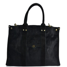 Mila Louise Prudence VFR1 Shopping Bag Black Velvet