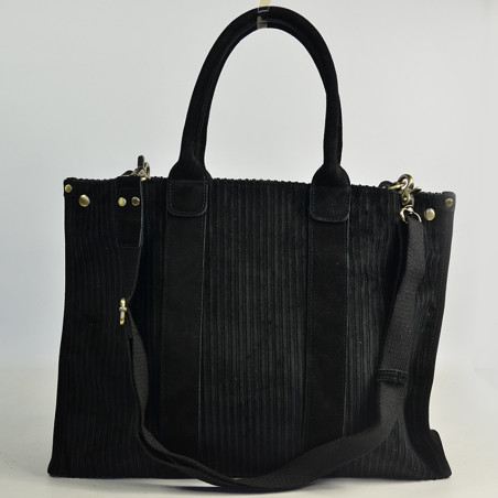 Mila Louise Prudence VFR1 Shopping Bag Black Velvet