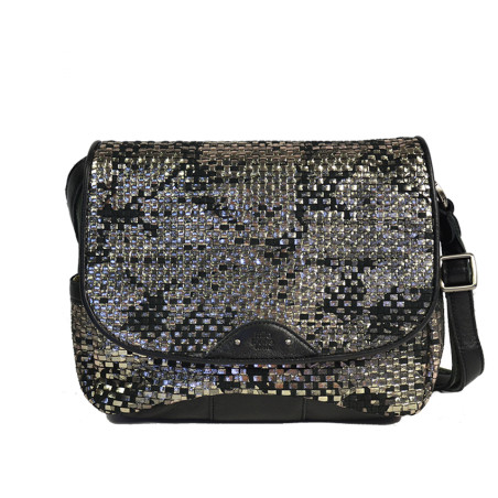 Mila Louise Bessy W Crossbody Bag in Black Anthracite