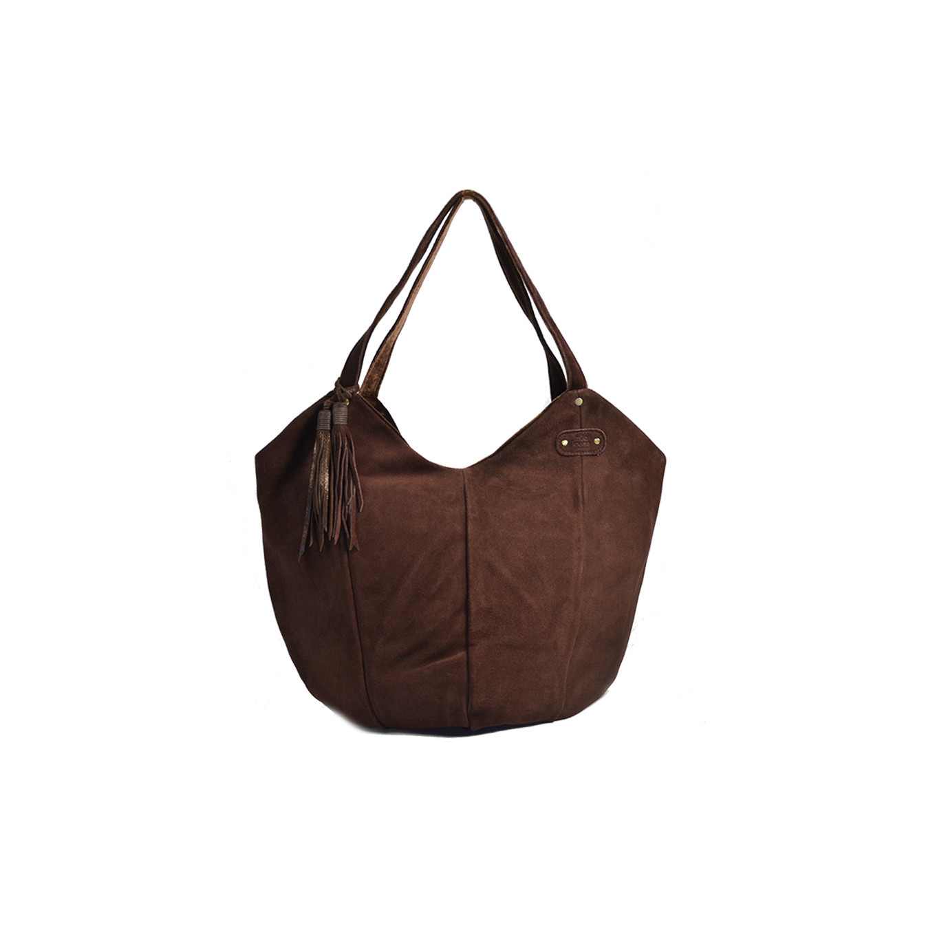 Mila Louise Mine V Shopping Bag Auburn Leather