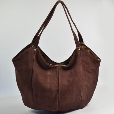 Mila Louise Mine V Shopping Bag Auburn Leather