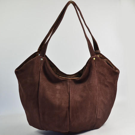 Mila Louise Mine V Shopping Bag Auburn Leather