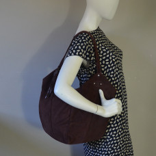 Mila Louise Mine V Shopping Bag Auburn Leather
