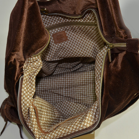 Mila Louise Mine V Shopping Bag Auburn Leather