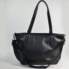 Mila Louise Nanon W Tote Bag Braided Leather Black Anthracite