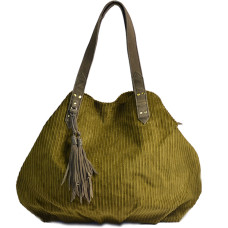 Mila Louise Nicole VFR1 Shopping Bag Smoked Velvet Khaki