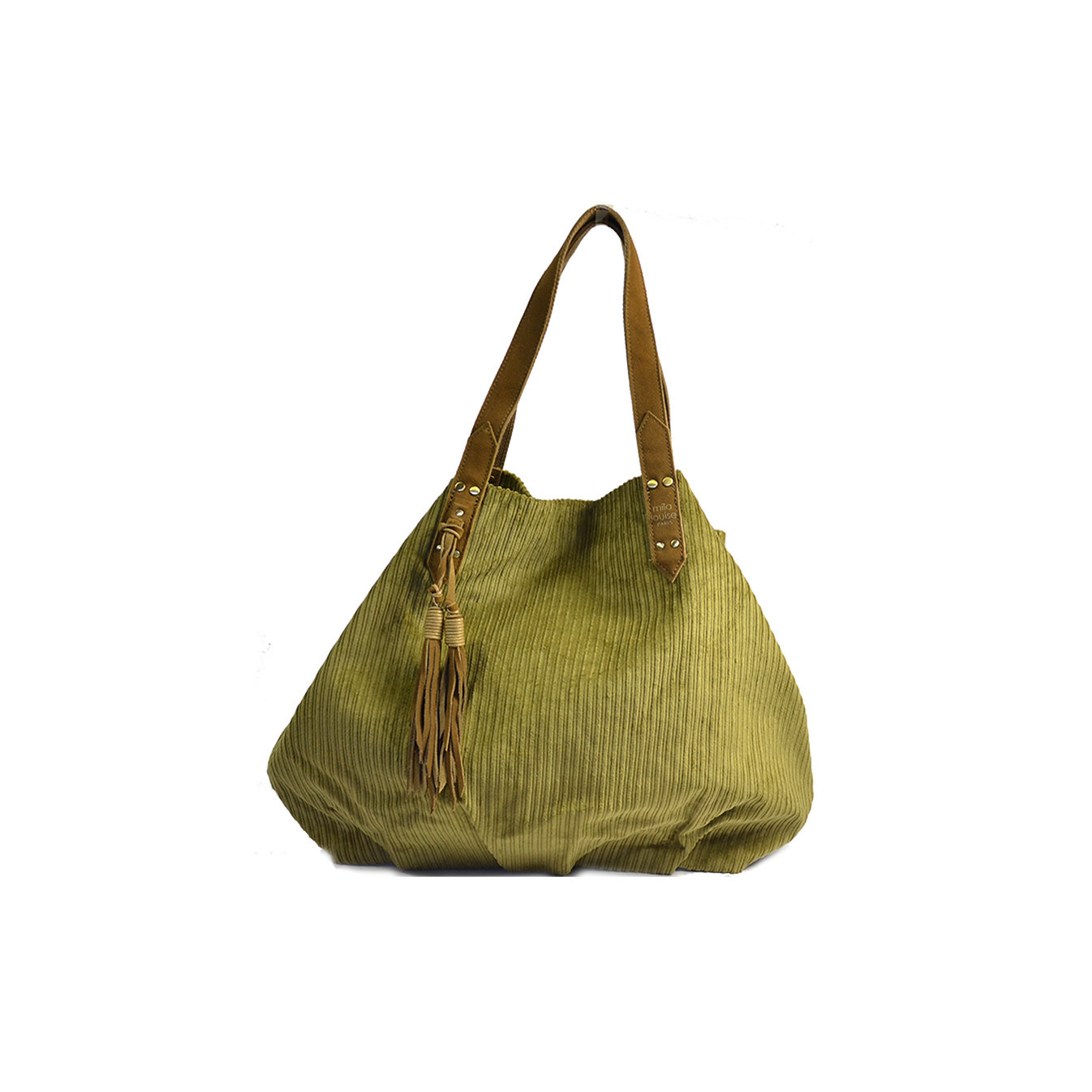 Mila Louise Nicole VFR1 Shopping Bag Ocre Velvet