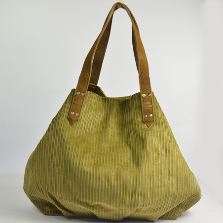 Mila Louise Nicole VFR1 Shopping Bag Ocre Velvet