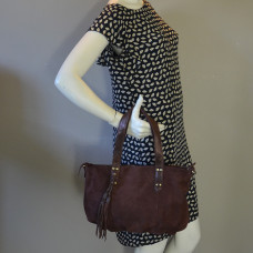 Mila Louise Nicole XS XV Small Shopping Bag Auburn Leather