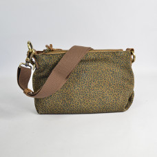 Mila Louise Noeli XS PA Léopard Sac Trotteur Toile et Cuir Ocre dos