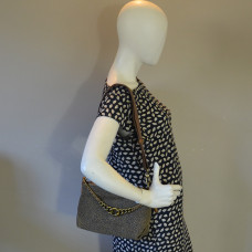 Mila Louise Noeli XS PA Léopard Sac Trotteur Toile et Cuir Ocre porté