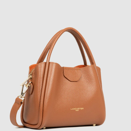 Lancaster Ida Double Shoulder Bag 470-83 Camel-In-Orange