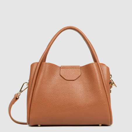Lancaster Ida Double Shoulder Bag 470-83 Camel-In-Orange