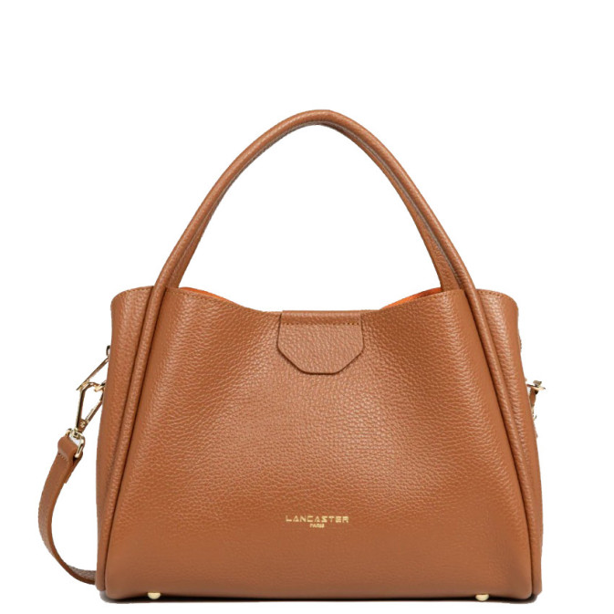 Lancaster Ida Double Shoulder Bag 470-84 Camel-In-Orange