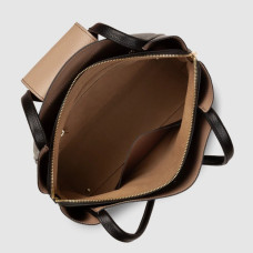 Lancaster Ida Double Tote Bag Shoulder Crossbody 470-85 Noir-In-Nude