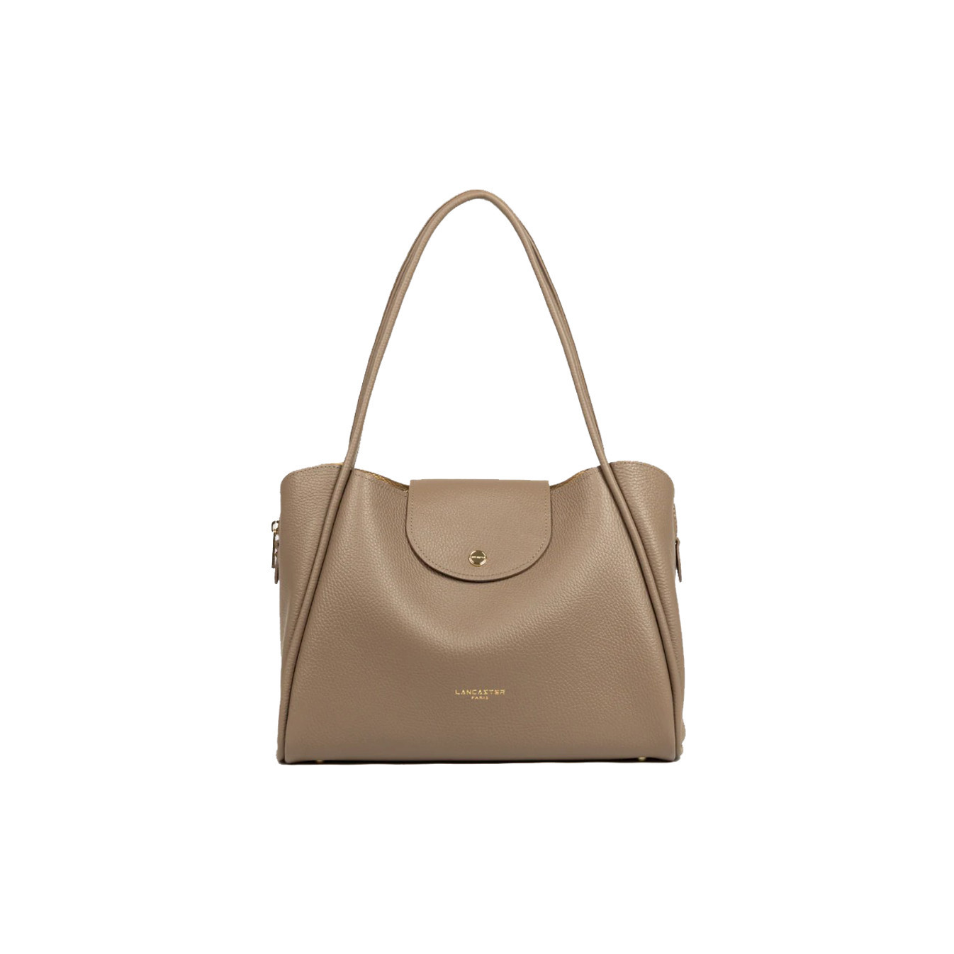 Lancaster Ida Double Tote Bag Shoulder Bag 470-85 Taupe-In-Or