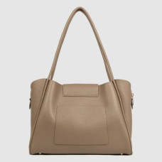 Lancaster Ida Double Tote Bag Shoulder Bag 470-85 Taupe-In-Or