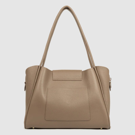 Lancaster Ida Double Tote Bag Shoulder Bag 470-85 Taupe-In-Or