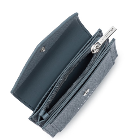 Lancaster Maya Double Kba Card Holder 117-010 Frosted Blue