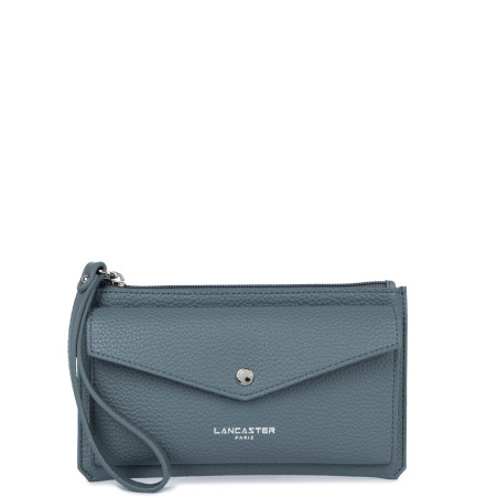 Lancaster Maya Double Kba Organized Pouch 117-011 Frosted Blue