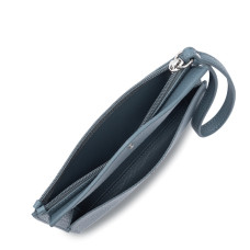Lancaster Maya Double Kba Organized Pouch 117-011 Frosted Blue