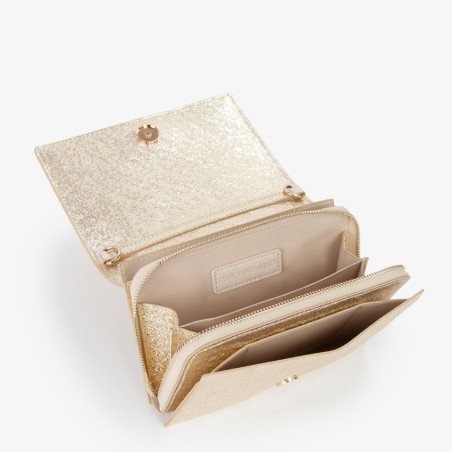 Valentino Ember Organized Pouch Oro Chiaro