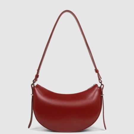 Lancaster Suave Ace Demi Lune Bag 433-28 Carmine
