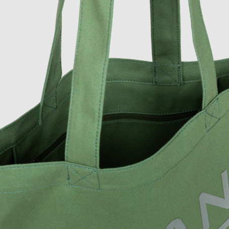 Lancaster Tote Bag 3 Lines Tote Bag TOTE-06 Eucalyptus