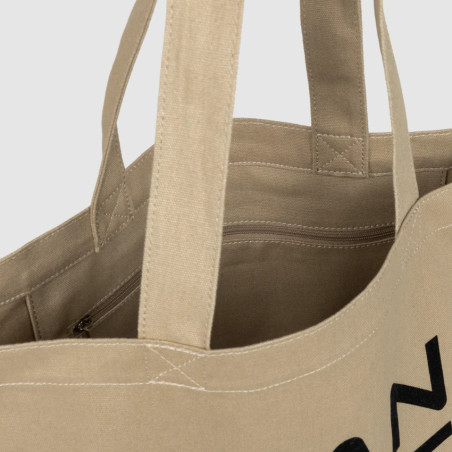 Lancaster Tote Bag 3 Lines Tote Bag TOTE-06 Galet