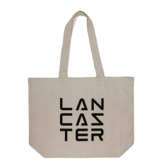 Lancaster Tote Bag 3 Lines Tote Bag TOTE-06 Light Gray