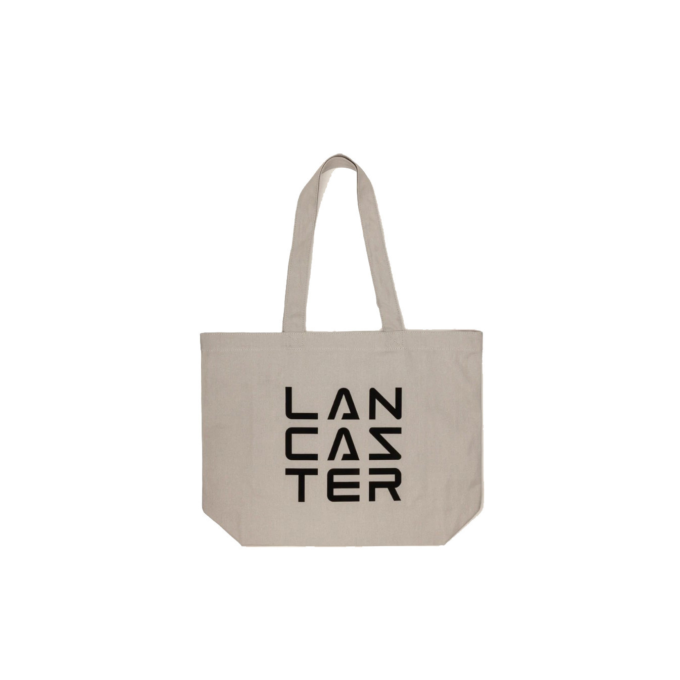 Lancaster Tote Bag 3 Lines Tote Bag TOTE-06 Light Gray