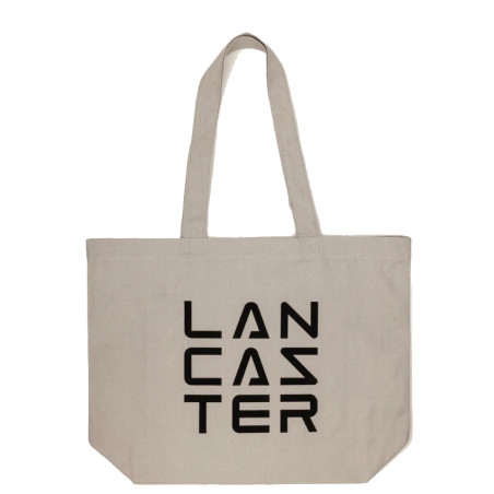 Lancaster Tote Bag 3 Lines Tote Bag TOTE-06 Light Gray