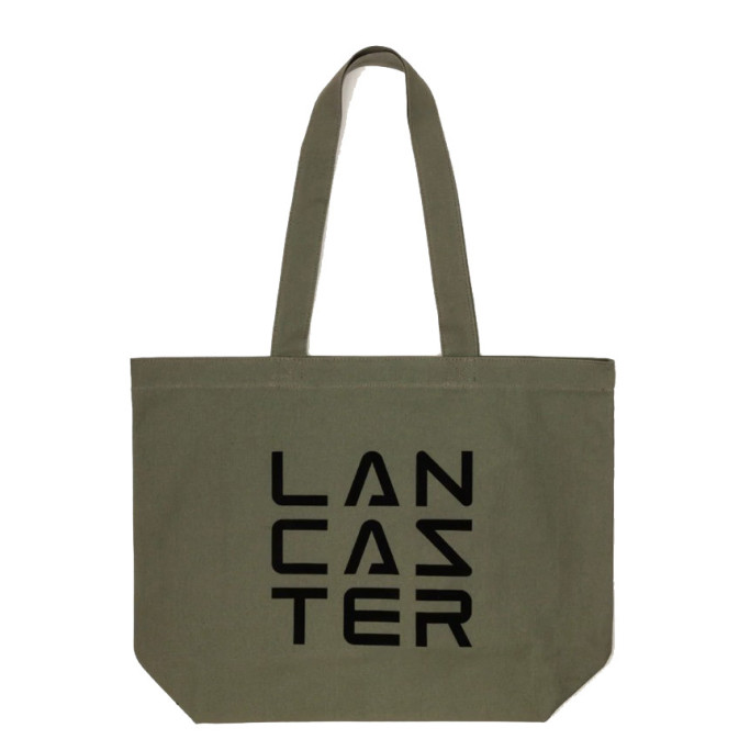 Lancaster Tote Bag 3 Lines Tote Bag TOTE-06 Khaki
