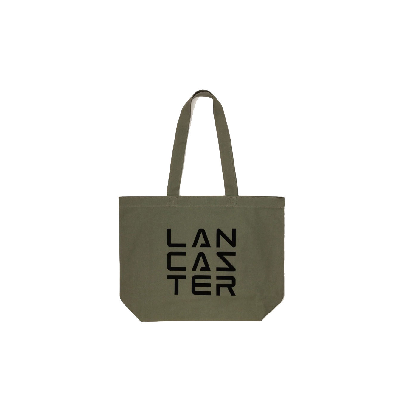 Lancaster Tote Bag 3 Lines Tote Bag TOTE-06 Khaki
