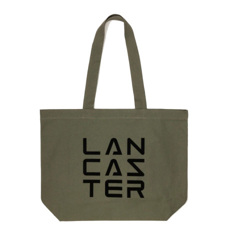 Lancaster Tote Bag 3 Lines Tote Bag TOTE-06 Khaki