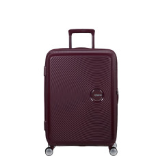 American Tourister Sound Box Spinner 67 cm Valise Cabine Trolley 4 Roues Cerise